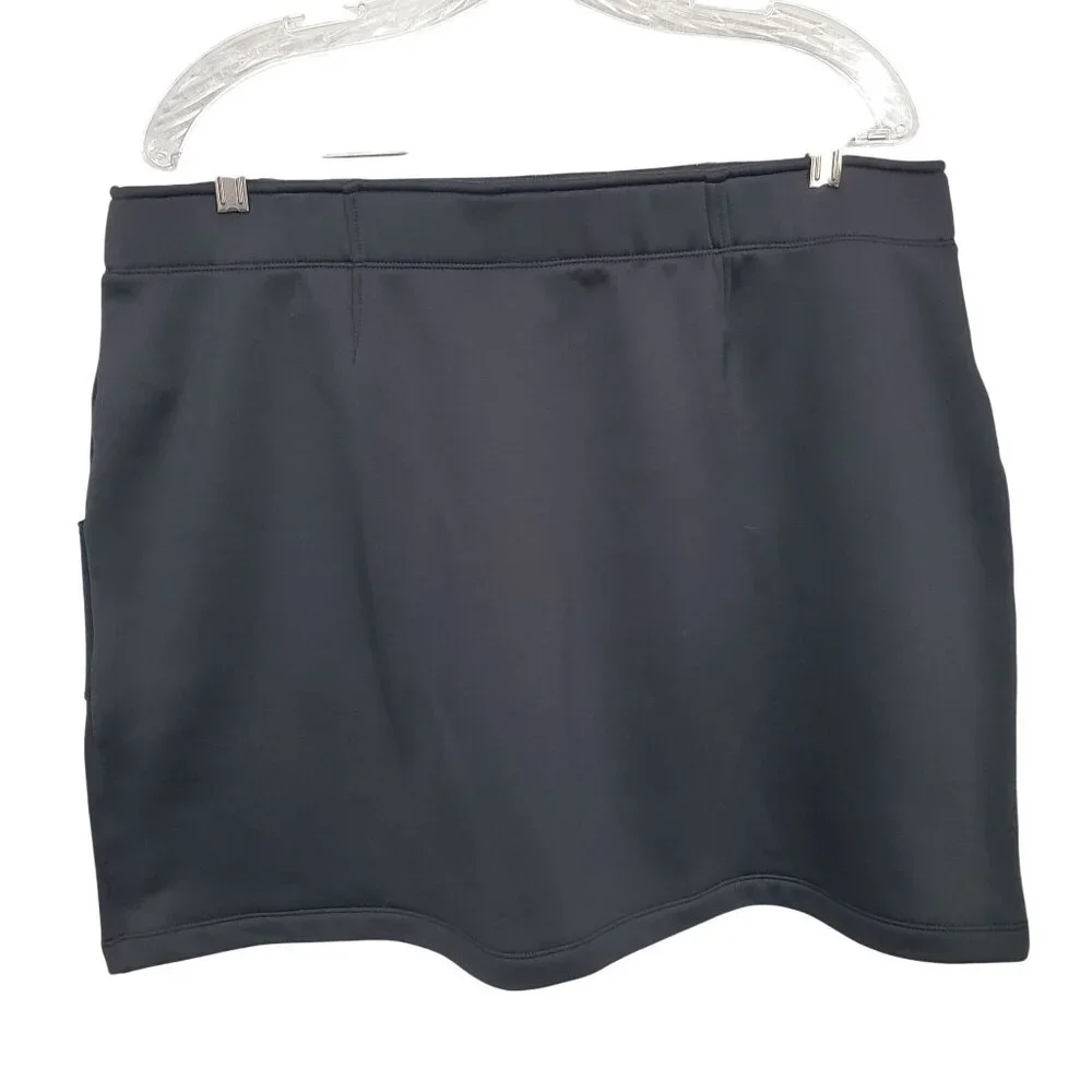 Athleta Size 2X Skirt Fleece Lined Tennis Golf Activewear Scuba Tech Stretch - Picture 2 of 9